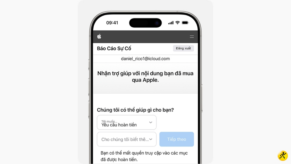 Cách hoàn tiền Apple khi mua nhầm ứng dụng